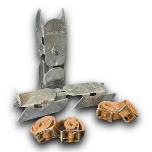 Vintage 1960s Dominion Bob Skates Adjustable Made in Canada Kids Pair